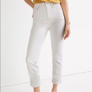 Madewell Classic Straight leg jeans Tile White 26